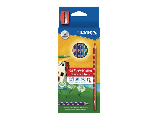 LYRA Färgpenna LYRA Groove Slim 12/fp | Skola och förskola - Pennor och tillbehör - Färgpennor - Standard | Kontorsexperten