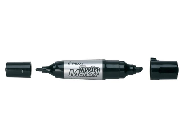 Pilot Begreen Märkpenna Twin Marker jumbo svart | Kontorsmaterial - Pennor - Märkpennor - Skuren spets | Kontorsexperten
