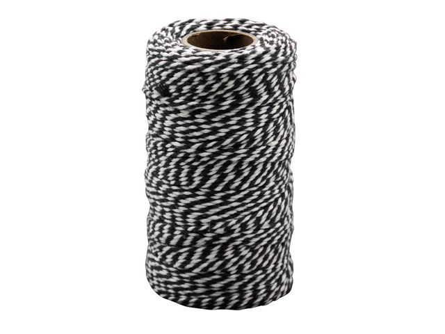 PLAYBOX Bomullsnöre svart och vit | Skola och förskola - Hobbymaterial - Tråd, snöre och snodd | Kontorsexperten