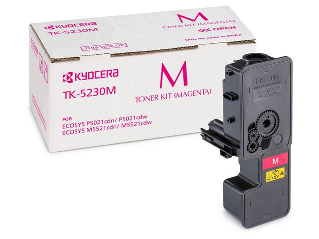 KYOCERA Toner TK-5230M 2,2K magenta | Toner och bläck - Tonerkassetter - Toner Kyocera | Kontorsexperten