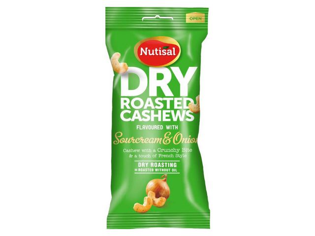 NUTISAL Nötter DR Cashew sour cream/onion 60g | Kök och servering - Ätbart - Bars och nötter | Kontorsexperten