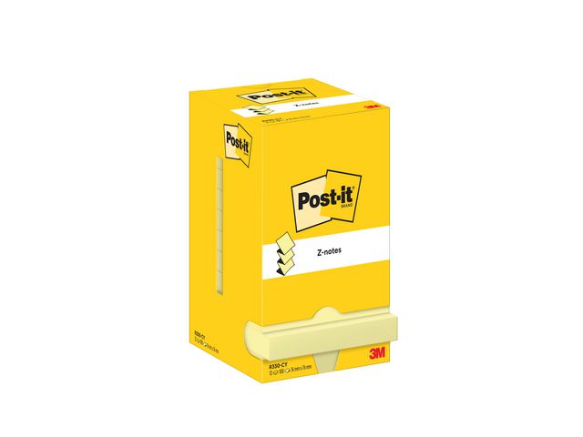 Post-it® Notes Z-block 76x76mm gul | Kontorsmaterial - Notes och Post-It - Notes - Z-block | Kontorsexperten