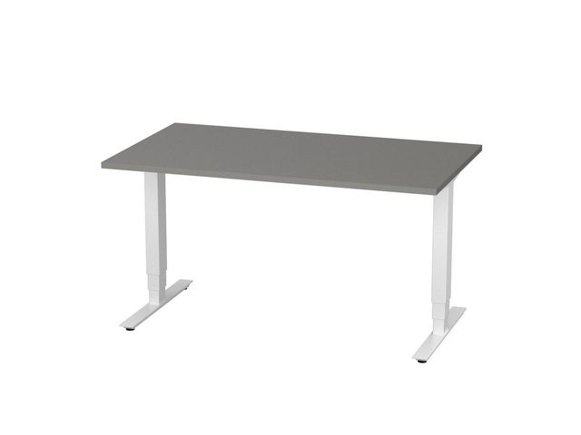 deNord Design Bord höj/sänk Pro 1400x800 grå/vit | Kontorsmöbler och inredning - Bord och hurtsar - Skrivbord - Höj/sänkbar | Kontorsexperten