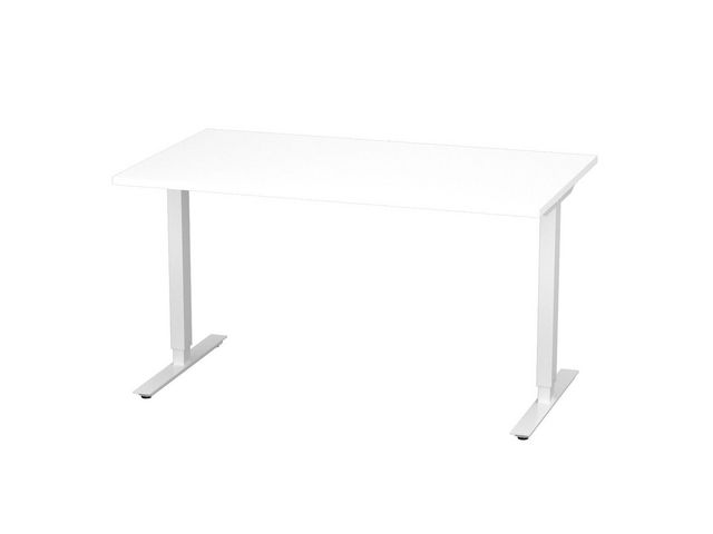 deNord Design Bord höj/sänk Basic 1400x800 vit/vit | Kontorsmöbler och inredning - Bord och hurtsar - Skrivbord - Höj/sänkbar | Kontorsexperten