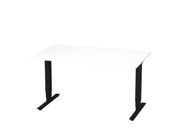 deNord Design Bord höj/sänk Pro 1400x800 vit/svart | Kontorsmöbler och inredning - Bord och hurtsar - Skrivbord - Höj/sänkbar | Kontorsexperten