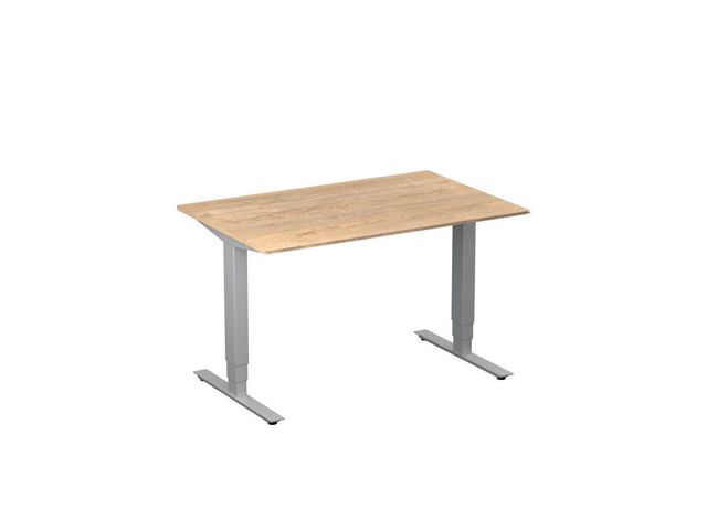 deNord Design Bord höj/sänk Pro 1200x800 ek/silver | Kontorsmöbler och inredning - Bord och hurtsar - Skrivbord - Höj/sänkbar | Kontorsexperten