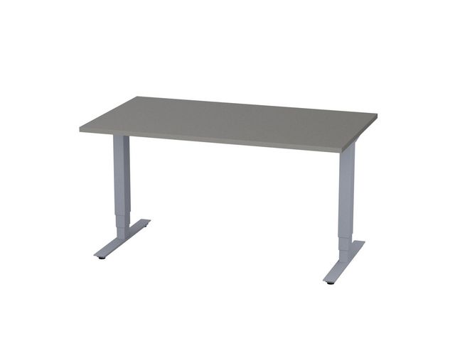 deNord Design Bord höj/sänk Pro 1400x800 grå/silver | Kontorsmöbler och inredning - Bord och hurtsar - Skrivbord - Höj/sänkbar | Kontorsexperten