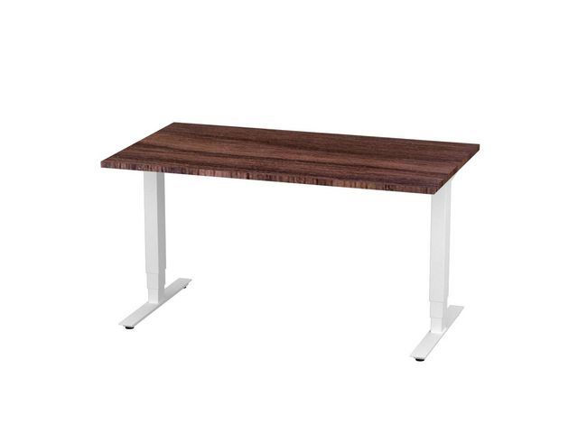 deNord Design Bord höj/sänk Pro 1400x800 valnöt/vit | Kontorsmöbler och inredning - Bord och hurtsar - Skrivbord - Höj/sänkbar | Kontorsexperten