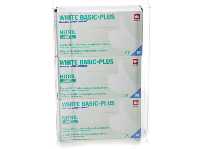 Handskhållare Plast 3 ask | Skyddsutrustning - Engångshandskar - Handskhållare | Kontorsexperten