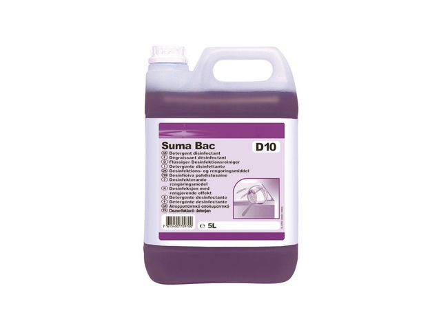 Diversey Rengöringsmedel Suma Bac conc D10 5L | Städ och hygien - Desinfektionsmedel - Ytdesinfektion | Kontorsexperten