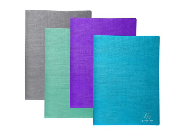 EXACOMPTA Demobok TEKSTO A4 40 fack 4/fp | Kontorsmaterial - Pärmar och register - Demopärmar och demoböcker | Kontorsexperten