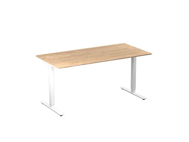 deNord Design Bord höj/sänk Basic 1600x800 ek/vit | Kontorsmöbler och inredning - Bord och hurtsar - Skrivbord - Höj/sänkbar | Kontorsexperten