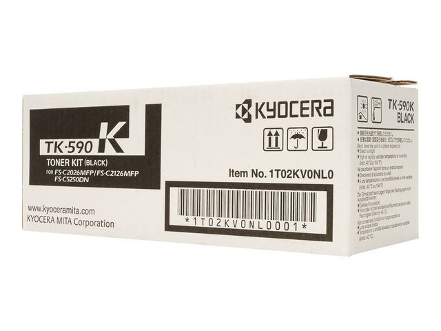 KYOCERA Toner, 590K, svart, singelförpackning, 0T2KV0NL | Toner och bläck - Tonerkassetter - Toner Kyocera | Kontorsexperten