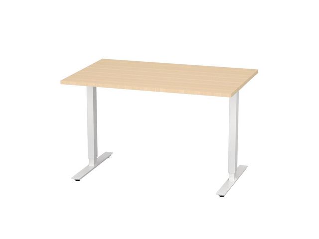 deNord Design Bord höj/sänk Basic 1200x800 björk/vit | Kontorsmöbler och inredning - Bord och hurtsar - Skrivbord - Höj/sänkbar | Kontorsexperten