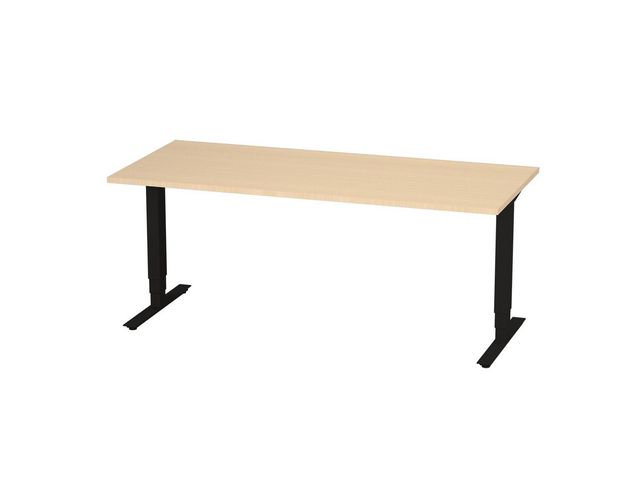 deNord Design Bord höj/sänk Pro 1800x800 björk/svart | Kontorsmöbler och inredning - Bord och hurtsar - Skrivbord - Höj/sänkbar | Kontorsexperten