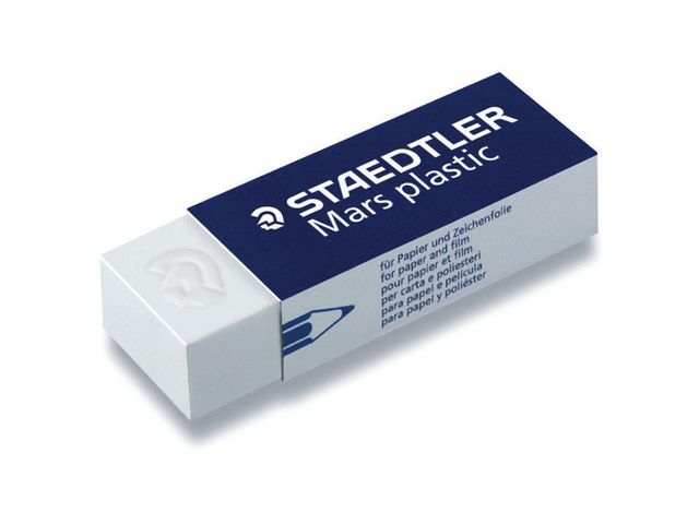 Staedtler Mars Radergummi Mars Plastic latexfritt 65 x 23 x 13mm 20/fp | Skola och förskola - Pennor och tillbehör - Radergummi | Kontorsexperten