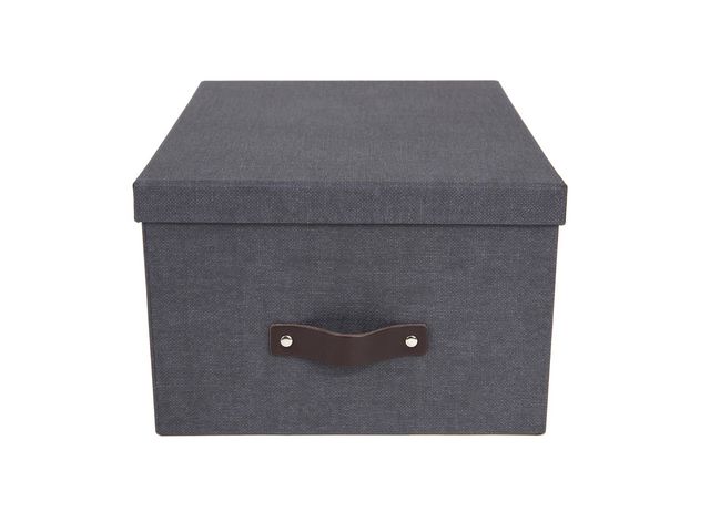 Bigso Box Förvaringsbox m.lock kartong svart | Kontorsmaterial - Arkivering och kontorsförvaring - Förvaringslådor | Kontorsexperten