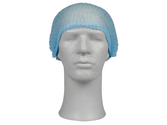 ABENA Hårnät blå nonwoven 200/fp | Skyddsutrustning - Engångskläder - Hår- och skäggnät | Kontorsexperten