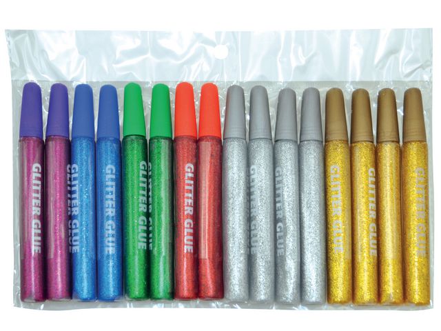 PLAYBOX Glitterlim 16/fp | Skola och förskola - Hobbymaterial - Paljetter, strössel och glitterlim | Kontorsexperten