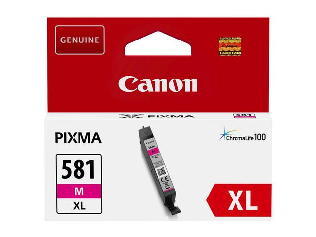 Canon CLI-581M - XL-bläckpatron, magenta, hög kapacitet, 8,3 ml | Toner och bläck - Bläckpatroner - Bläckpatroner Canon | Kontorsexperten
