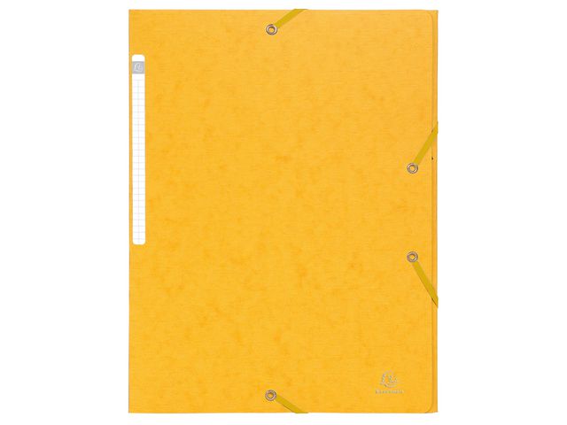 Exacompta Gummibandsmapp 3-klaff Scotten Nature Future® A4, 240 x 320mm, presspan, gul | Kontorsmaterial - Mappar och plastfickor - Gummibandsmappar 3-klaff - Kartong | Kontorsexperten