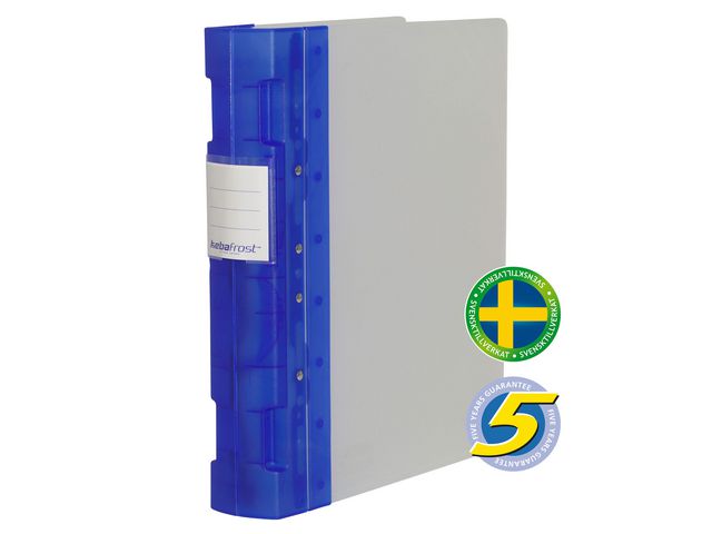 KEBA Gaffelpärm Frost A4+ 55mm blå | Kontorsmaterial - Pärmar och register - Gaffelpärmar i plast | Kontorsexperten