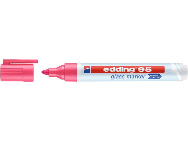 edding Märkpenna glastavla EDDING 95 rosa | Kontorsmaterial - Pennor - Whiteboardpennor - Glastavlor | Kontorsexperten