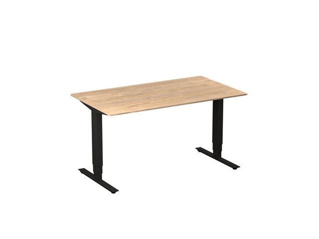 deNord Design Bord höj/sänk Pro 1400x800 ek/svart | Kontorsmöbler och inredning - Bord och hurtsar - Skrivbord - Höj/sänkbar | Kontorsexperten
