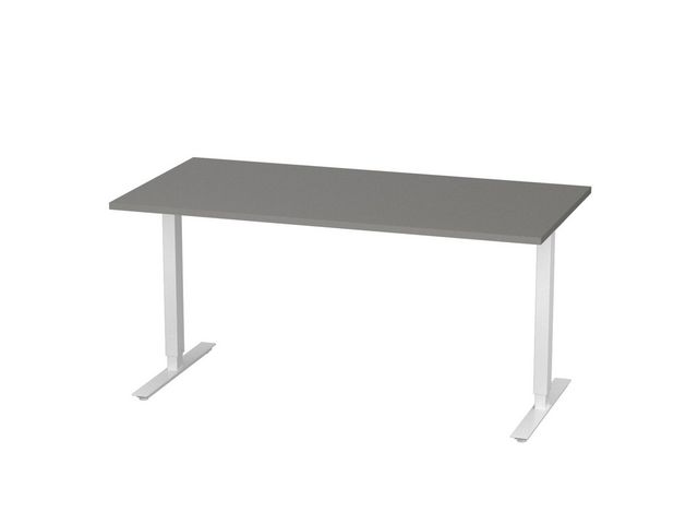 deNord Design Bord höj/sänk Basic 1600x800 grå/vit | Kontorsmöbler och inredning - Bord och hurtsar - Skrivbord - Höj/sänkbar | Kontorsexperten