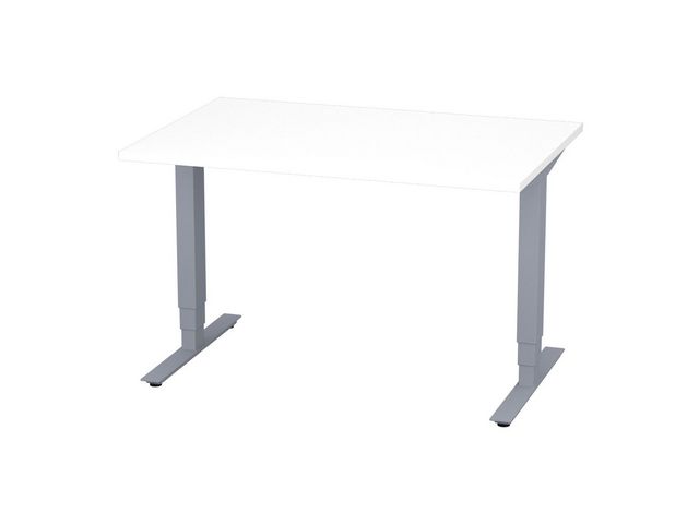 deNord Design Bord höj/sänk Pro 1200x800 vit/silver | Kontorsmöbler och inredning - Bord och hurtsar - Skrivbord - Höj/sänkbar | Kontorsexperten