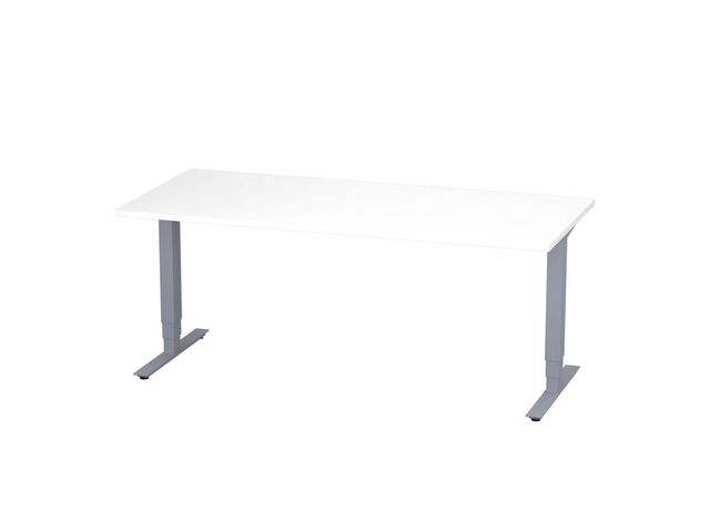deNord Design Bord höj/sänk Pro 1800x800 vit/silver | Kontorsmöbler och inredning - Bord och hurtsar - Skrivbord - Höj/sänkbar | Kontorsexperten