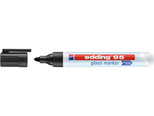 edding Märkpenna glastavla EDDING 95 svart | Kontorsmaterial - Pennor - Whiteboardpennor - Glastavlor | Kontorsexperten