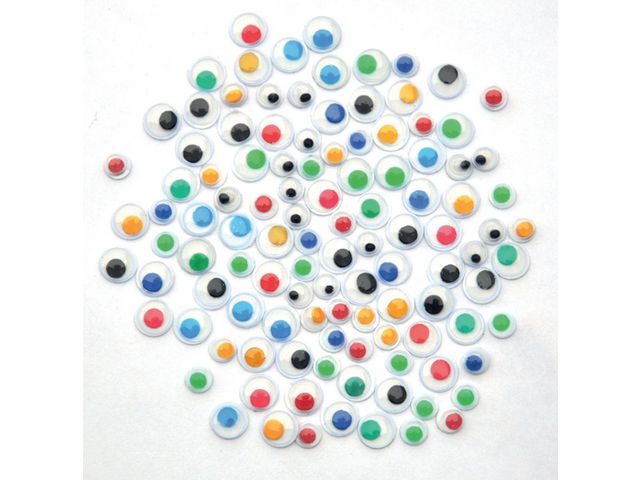 PLAYBOX Plastögon PET färgade 300/fp | Skola och förskola - Hobbymaterial - Pyssel - Ögon | Kontorsexperten