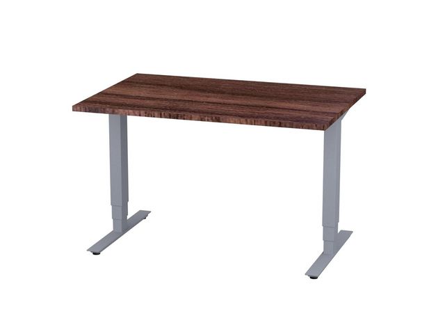 deNord Design Bord höj/sänk Pro 1200x800 valnöt/silver | Kontorsmöbler och inredning - Bord och hurtsar - Skrivbord - Höj/sänkbar | Kontorsexperten