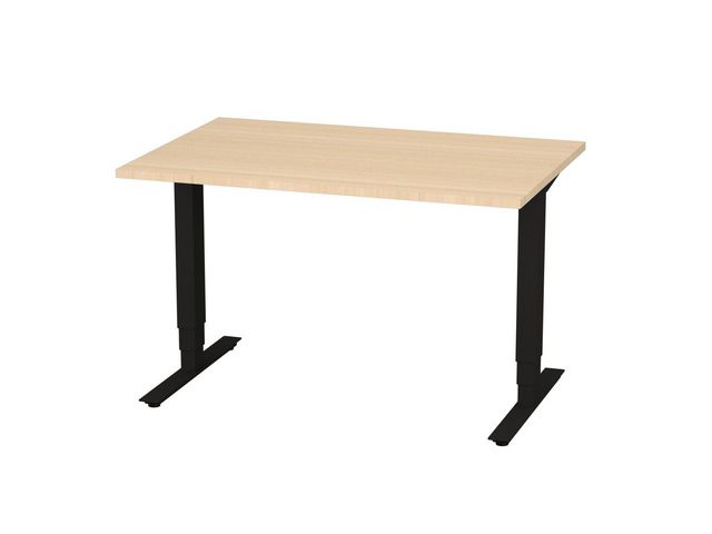 deNord Design Bord höj/sänk Pro 1200x800 björk/svart | Kontorsmöbler och inredning - Bord och hurtsar - Skrivbord - Höj/sänkbar | Kontorsexperten