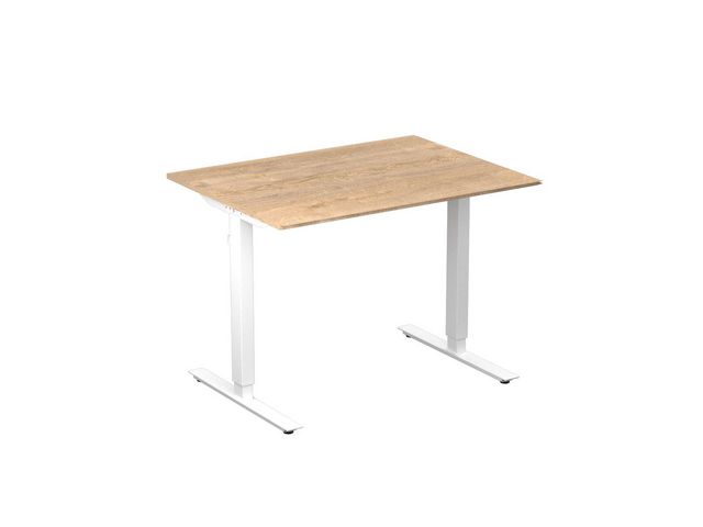 deNord Design Bord höj/sänk Basic 1000x800 ek/vit | Kontorsmöbler och inredning - Bord och hurtsar - Skrivbord - Höj/sänkbar | Kontorsexperten