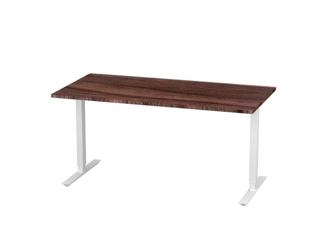 deNord Design Bord höj/sänk Basic 1600x800 valnöt/vit | Kontorsmöbler och inredning - Bord och hurtsar - Skrivbord - Höj/sänkbar | Kontorsexperten