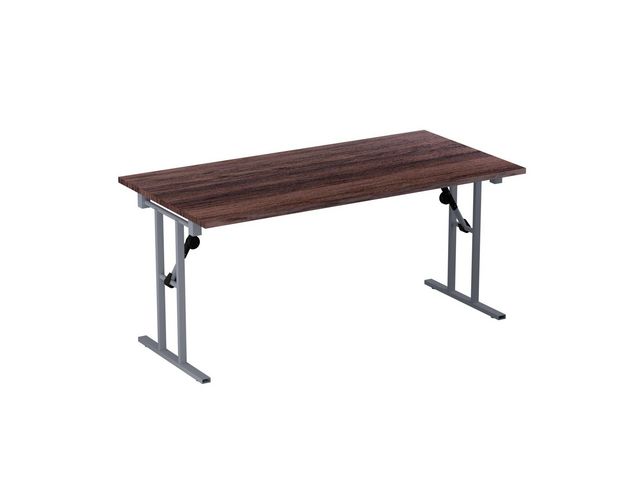 deNord Design Fällbord 1600x800x730x25 valnöt/silver | Kontorsmöbler och inredning - Bord och hurtsar - Fällbord | Kontorsexperten