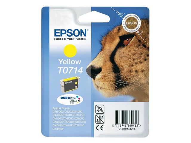 Epson Bläckpatron C13T07144012 Gul | Toner och bläck - Bläckpatroner - Bläckpatroner Epson | Kontorsexperten