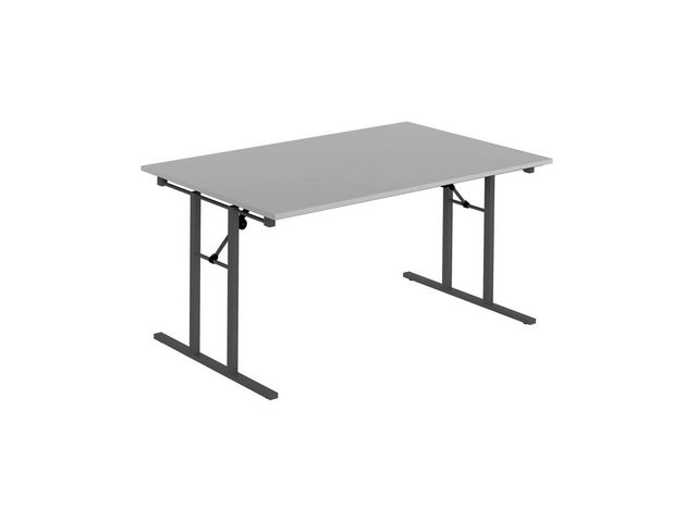 DENORD DESIGN Fällbord 1600x800x730x25 grå/svart | Kontorsmöbler och inredning - Bord och hurtsar - Fällbord | Kontorsexperten