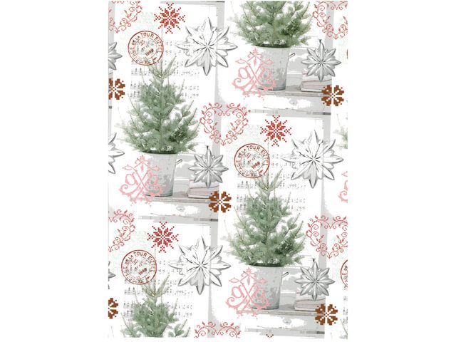 HEDLUNDS OF SWEDEN Julpapper 57cmx154m Pinetree