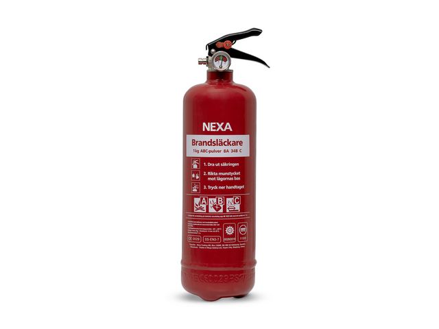 Produktfoto för NEXA Brandsläckare 1kg pulver röd