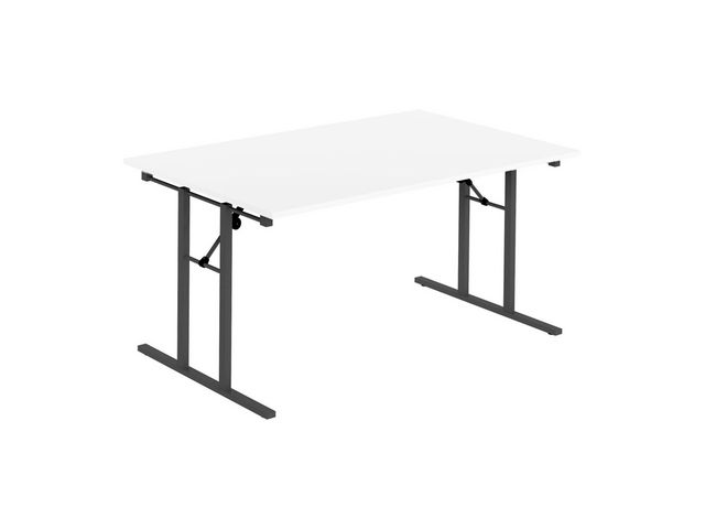 deNord Design Fällbord 1600x800x730x25 vit/svart | Kontorsmöbler och inredning - Bord och hurtsar - Fällbord | Kontorsexperten