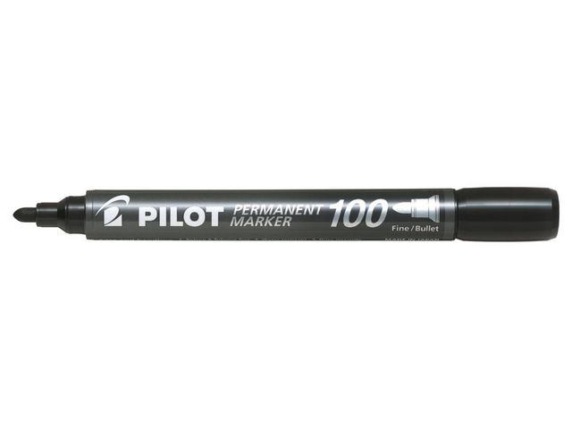 Pilot Märkpenna rund SCA 100 1mm svart | Kontorsmaterial - Pennor - Märkpennor - Rund spets | Kontorsexperten