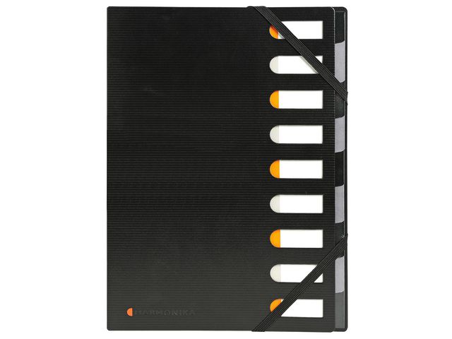 Exacompta Sorteringsmapp 9-flik svart | Kontorsmaterial - Mappar och plastfickor - Sorteringsmappar | Kontorsexperten