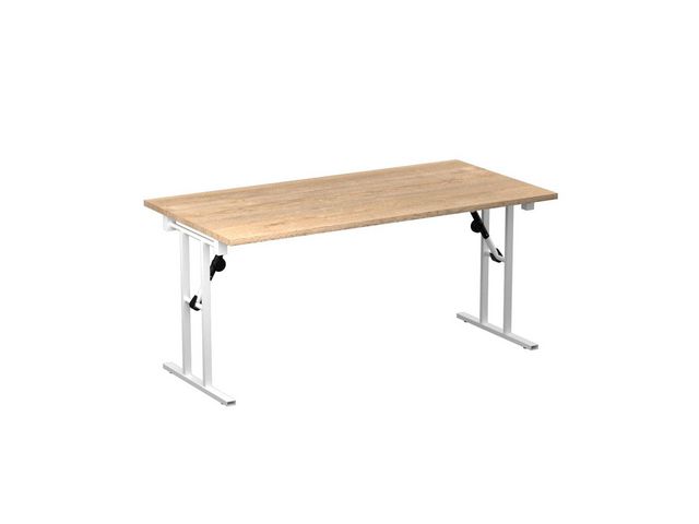 DENORD DESIGN Fällbord 1600x800x730x25 ek/vit | Kontorsmöbler och inredning - Bord och hurtsar - Fällbord | Kontorsexperten