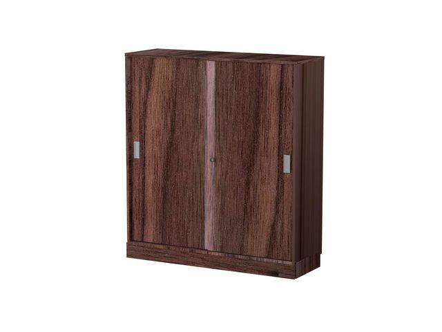 deNord Design Skjutdörrskåp 3xA4 1200 mm valnöt | Kontorsmöbler och inredning - Skåp och hyllor - Skåp | Kontorsexperten