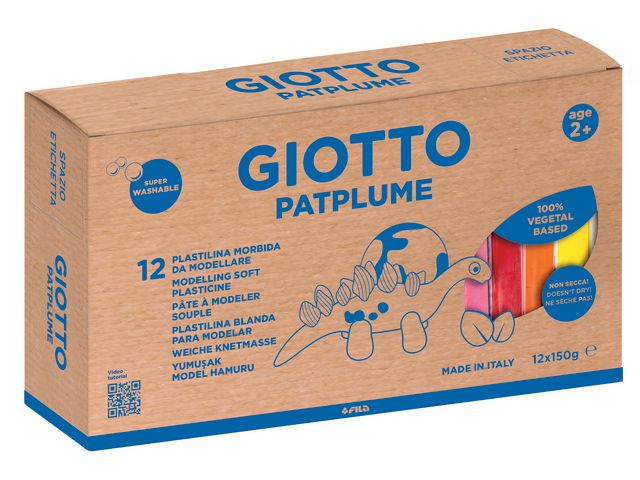 GIOTTO Modellera Patplume 12x150g | Skola och förskola - Bild och form - Lera och sand | Kontorsexperten