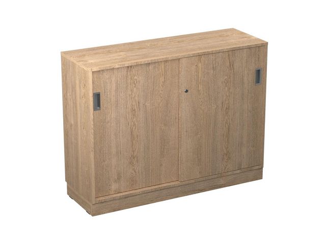 DENORD DESIGN Skjutdörrskåp 2xA4 1200 mm ek | Kontorsmöbler och inredning - Skåp och hyllor - Skåp | Kontorsexperten