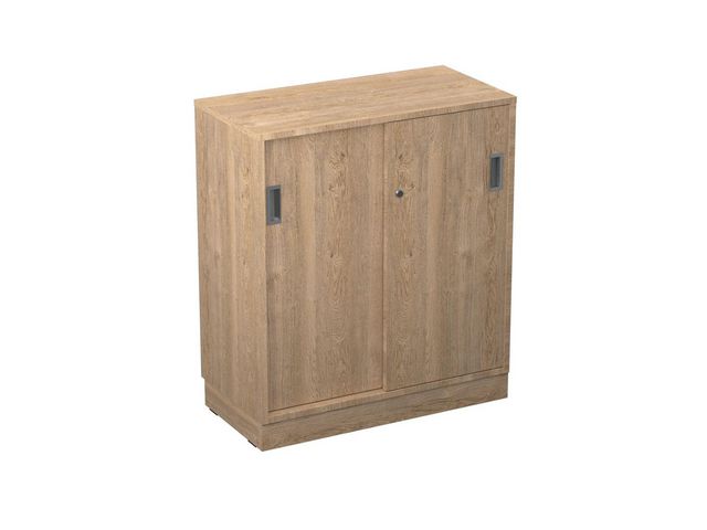 DENORD DESIGN Skjutdörrskåp 2xA4 800 mm ek | Kontorsmöbler och inredning - Skåp och hyllor - Skåp | Kontorsexperten